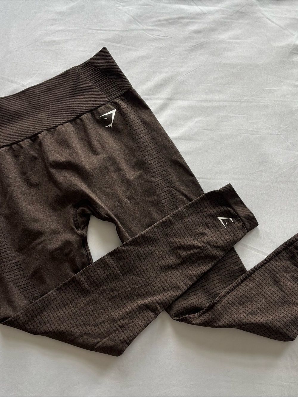 Gymshark Brown Vital Seamless Crop Leggings Size XS - Picture 2 of 5